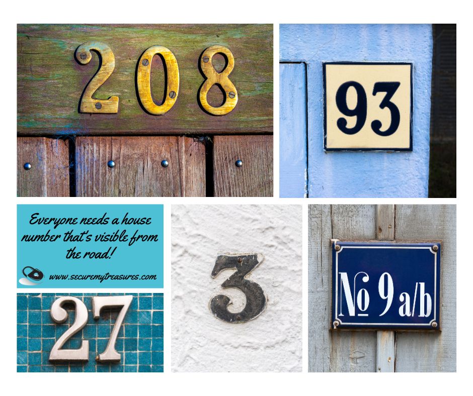 Is your house number easy to see in an emergency?